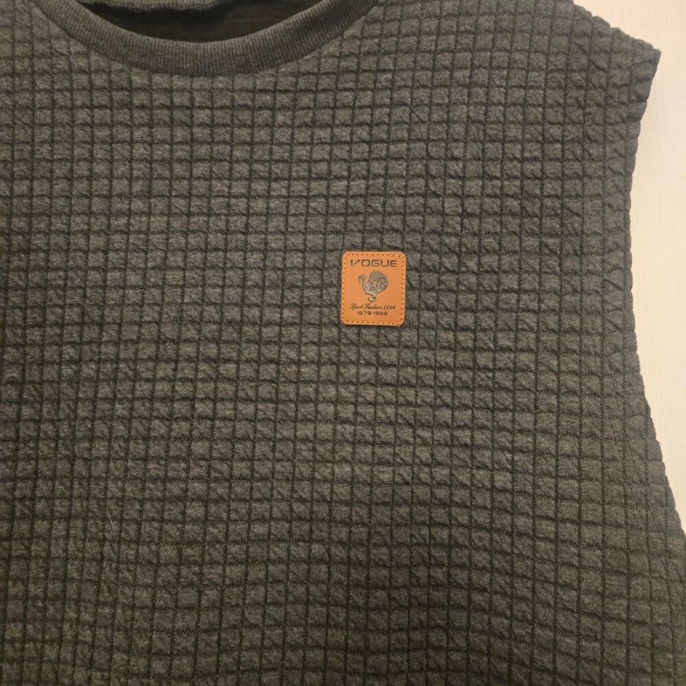 Men's Coofandy Vogue hipster gray waffle tank XXL - Picture 2 of 4